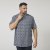 North Latitude 61114 Camicia Jersey con Stampa All-Over Blu Marino - Camicie - Camicie Taglie Forti Uomo