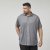 North Latitude 61116 Camicia Piqué Melange a Maniche Corte Grigio - Polo - Polo Uomo Taglie Forti