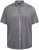 North Latitude 61116 Camicia Piqué Melange a Maniche Corte Grigio - Polo - Polo Uomo Taglie Forti