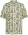 North Latitude 61310 Camicia in Viscosa con Stampa All-Over Verde Oliva - Camicie - Camicie Taglie Forti Uomo