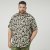 North Latitude 61357 Camicia in Viscosa con Stampa All-Over Nero - Camicie - Camicie Taglie Forti Uomo