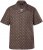 JP1880 Boxy Cuba Short Sleeve Shirt Brown - Camicie - Camicie Taglie Forti Uomo
