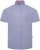 Kam Jeans 6340 Linen Mix Short Sleeve Shirt Blue - Camicie - Camicie Taglie Forti Uomo