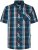 Kam Jeans 6380 Casual Checked Short Sleeve Shirt Navy - Camicie a maniche corte - Camicie Uomo Maniche Corte Taglie Forti