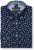 Kam Jeans 6364 All Over Floral Print Long Sleeve Shirt Navy - Camicie - Camicie Taglie Forti Uomo