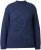 Ulla Popken Textured Glitter Embroidery Oversized Sweater Ink Blue - Felpe & felpe con cappuccio - 