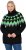 Ulla Popken Neon Alpine Pattern Long Sleeve Turtleneck Sweater Apple Green - Felpe & felpe con cappuccio - 