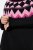 Ulla Popken Neon Alpine Pattern Long Sleeve Turtleneck Sweater Light Pink - Felpe & felpe con cappuccio - Felpe, Hoodie e Maglieria Calda