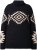 Ulla Popken Aztec Pattern Turtleneck Sweater Black - Felpe & felpe con cappuccio - Felpe, Hoodie e Maglieria Calda