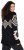 Ulla Popken Aztec Pattern Turtleneck Sweater Black - Felpe & felpe con cappuccio - Felpe, Hoodie e Maglieria Calda