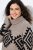 Ulla Popken Aztec Pattern Turtleneck Sweater Pebble Grey - Felpe & felpe con cappuccio - Felpe, Hoodie e Maglieria Calda