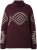 Ulla Popken Aztec Pattern Turtleneck Sweater Plum - Felpe & felpe con cappuccio - 