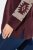 Ulla Popken Aztec Pattern Turtleneck Sweater Plum - Felpe & felpe con cappuccio - Felpe, Hoodie e Maglieria Calda