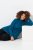 Ulla Popken Long Sleeves Mock Turtleneck Sweater Cerulean - Ulla Popken - Abbigliamento Taglie Forti Ulla Popken