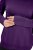 Ulla Popken Long Sleeves Mock Turtleneck Sweater Deep Violet - Felpe & felpe con cappuccio - Felpe, Hoodie e Maglieria Calda