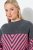 Ulla Popken Graphic Stripe Long Sleeve Turtleneck Sweater Flamingo - Felpe & felpe con cappuccio - Felpe, Hoodie e Maglieria Calda