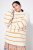 Ulla Popken Oversized Striped Balloon Sleeve Sweater Off-White - Felpe & felpe con cappuccio - Felpe, Hoodie e Maglieria Calda