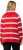 Ulla Popken Stripe Fine Knit Turtleneck Sweater Light Red - Felpe & felpe con cappuccio - Felpe, Hoodie e Maglieria Calda