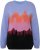 Ulla Popken Long Sleeve Knit Mountain Range Sweater Bright Purple - Felpe & felpe con cappuccio - Felpe, Hoodie e Maglieria Calda