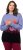 Ulla Popken Long Sleeve Knit Mountain Range Sweater Bright Purple - Felpe & felpe con cappuccio - Felpe, Hoodie e Maglieria Calda