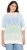Ulla Popken Block Stripe Hooded Short Sleeve Sweater Mint Green - Felpe & felpe con cappuccio - 