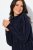 Ulla Popken Openwork Chenille Sweater Navy - Felpe & felpe con cappuccio - Felpe, Hoodie e Maglieria Calda