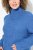 Ulla Popken Cable Knit Long Sleeve Turtleneck Sweater Teal Blue - Felpe & felpe con cappuccio - Felpe, Hoodie e Maglieria Calda