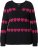 Ulla Popken Heart Print Long Sleeve V-Neck Sweater Black - Felpe & felpe con cappuccio - Felpe, Hoodie e Maglieria Calda