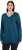 Ulla Popken Casual V-Neck Long Sleeve Sweater Cerulean - Felpe & felpe con cappuccio - 