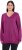 Ulla Popken Soft Fine Knit Pullover V-Neck Sweatshirt Dark Lilac - Felpe & felpe con cappuccio - Felpe, Hoodie e Maglieria Calda