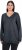 Ulla Popken Casual V-Neck Long Sleeve Sweater Navy Blue - Felpe & felpe con cappuccio - Felpe, Hoodie e Maglieria Calda