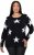 Ulla Popken Glitter Stars Soft Knit Sweater Black - Felpe & felpe con cappuccio - 