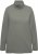 Ulla Popken Turtleneck Ribbed Trim Long Sleeve Sweater Grey - Felpe & felpe con cappuccio - Felpe, Hoodie e Maglieria Calda