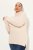 Ulla Popken Turtleneck Ribbed Trim Long Sleeve Sweater Nature Melange - Felpe & felpe con cappuccio - Felpe, Hoodie e Maglieria Calda