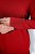Ulla Popken Turtleneck Ribbed Trim Long Sleeve Sweater Salsa Red - Felpe & felpe con cappuccio - Felpe, Hoodie e Maglieria Calda