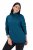 Ulla Popken Turtleneck Ribbed Trim Long Sleeve Sweater Cerulean - Felpe & felpe con cappuccio - Felpe, Hoodie e Maglieria Calda