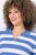 Ulla Popken Striped Polo Collar Long Sleeve Sweater Aegean Blue - Felpe & felpe con cappuccio - Felpe, Hoodie e Maglieria Calda