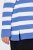 Ulla Popken Striped Polo Collar Long Sleeve Sweater Aegean Blue - Felpe & felpe con cappuccio - Felpe, Hoodie e Maglieria Calda