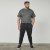 North Latitude 61343 Pantaloni In Felpa Nero - Pantaloni & pantaloncini tuta - Pantaloni Tuta Uomo Taglie Forti