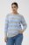 Kaffe Curve Niela Maglione a righe Grigio chiaro/Blu - Pullover e cardigan - 