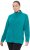 Ulla Popken Modular Fleece Zip Front Jacket Emerald - Felpe & felpe con cappuccio - 