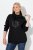 Ulla Popken Rhinestone Snowflake Turtleneck Sweatshirt Black - Felpe & felpe con cappuccio - Felpe, Hoodie e Maglieria Calda