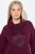 Ulla Popken Rhinestone Snowflake Turtleneck Sweatshirt Dark Ruby - Felpe & felpe con cappuccio - Felpe, Hoodie e Maglieria Calda