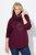Ulla Popken Rhinestone Snowflake Turtleneck Sweatshirt Dark Ruby - Felpe & felpe con cappuccio - Felpe, Hoodie e Maglieria Calda