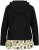 Ulla Popken Ruffle Hem A-line Fit Hooded Sweatshirt Black - Felpe & felpe con cappuccio - 