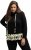 Ulla Popken Ruffle Hem A-line Fit Hooded Sweatshirt Black - Felpe & felpe con cappuccio - 
