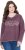 Ulla Popken Texas Contrast Stitching Sweatshirt Dark Ruby - Felpe & felpe con cappuccio - 