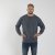 North Latitude O-Neck Sweatshirt Blue Melange TALL - TALL felpe - Felpe TALL per uomo alto