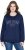 Ulla Popken NYC Embroidered Long Sleeve Sweatshirt Ink Blue - Felpe & felpe con cappuccio - Felpe, Hoodie e Maglieria Calda