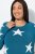 Ulla Popken Glitter Stars Soft Knit Sweater Petrol - Felpe & felpe con cappuccio - Felpe, Hoodie e Maglieria Calda